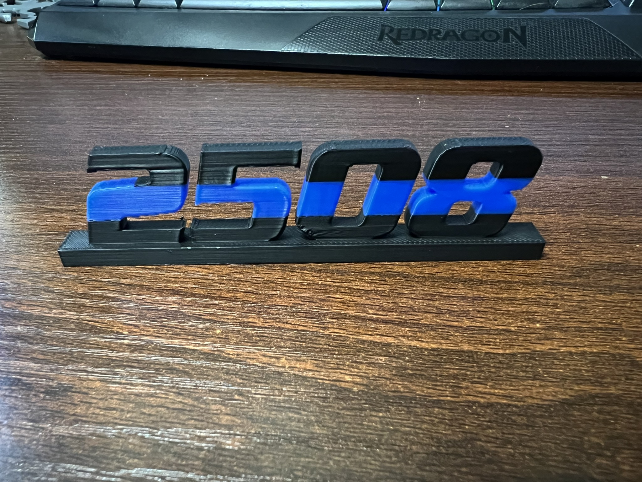 Personalized Blue Line Badge Name/Number