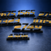 Personalized Gold Line Badge Name/Number